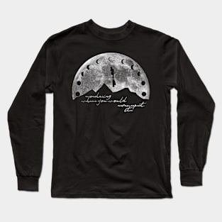 Mountains, Moon Phases, diver, MOONCHASING Long Sleeve T-Shirt